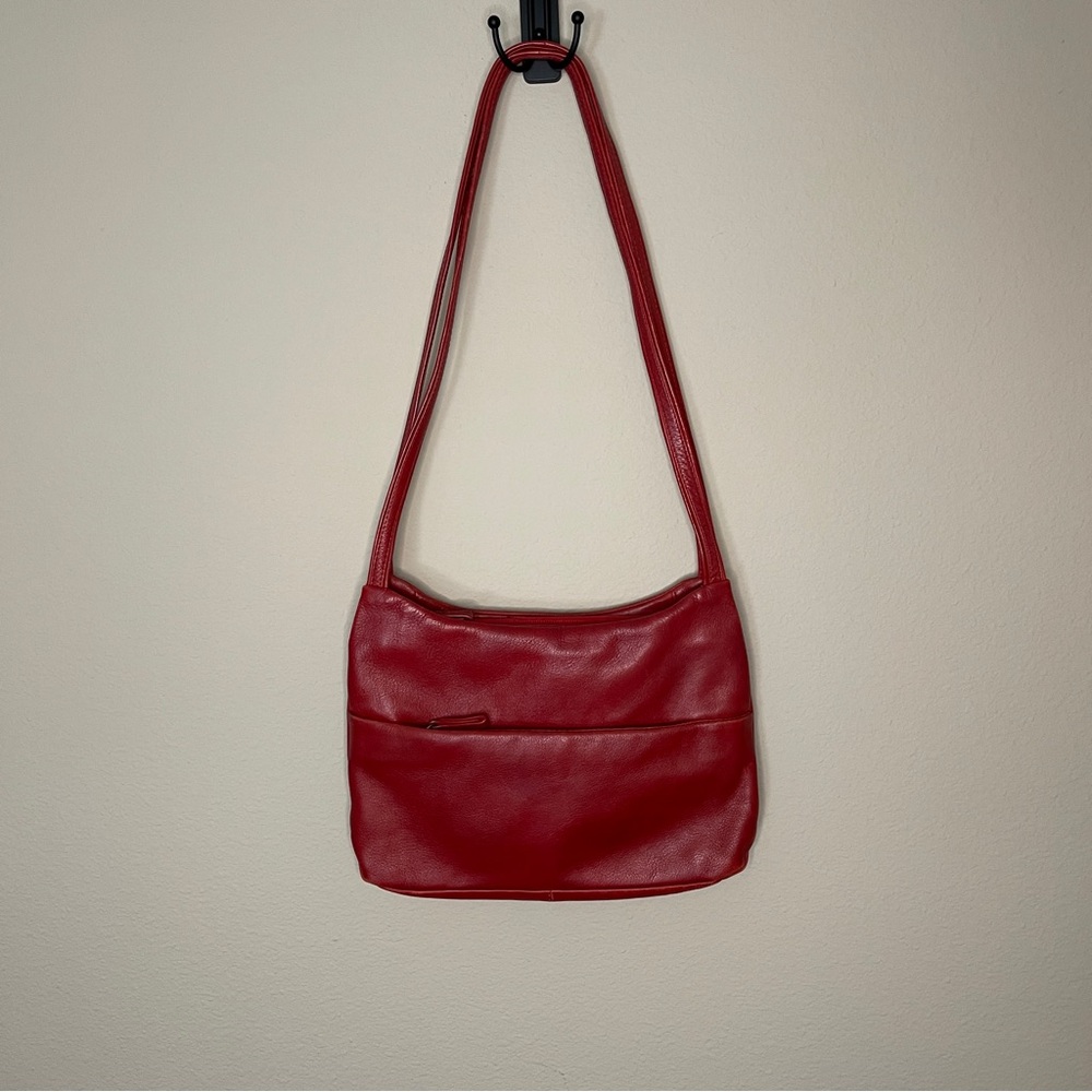Rossi Red Leather Crossbody Hand Bag